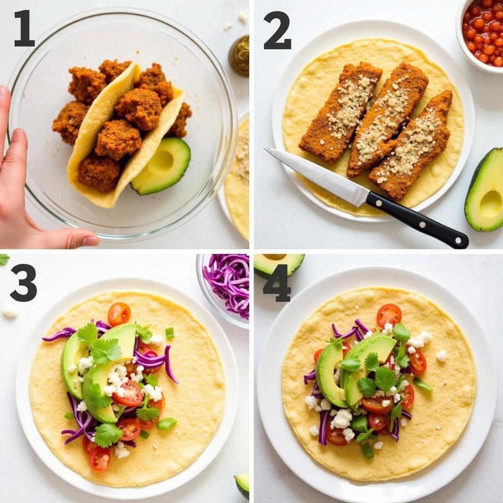 Preparing Vegetarian Fish Tacos with Plant-Based Alternatives