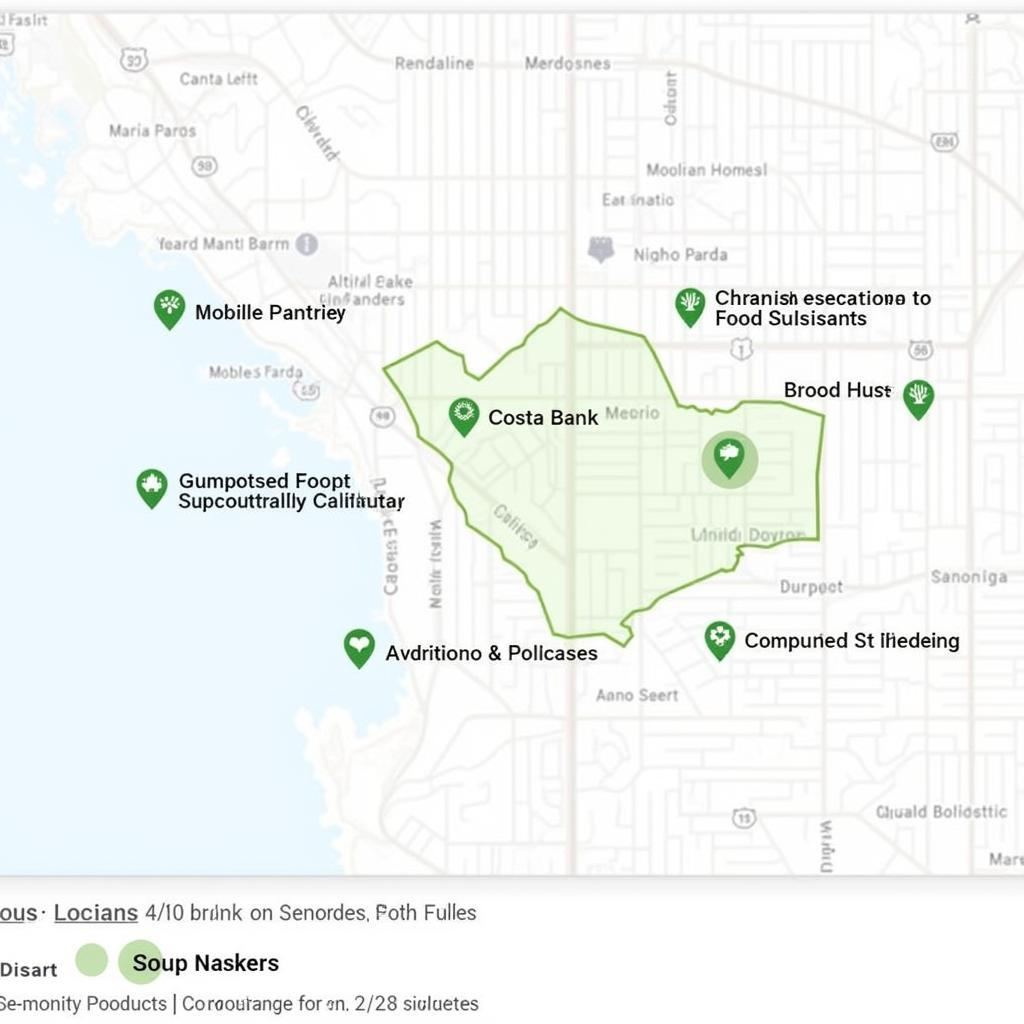 Costa Mesa Food Bank Locations Map