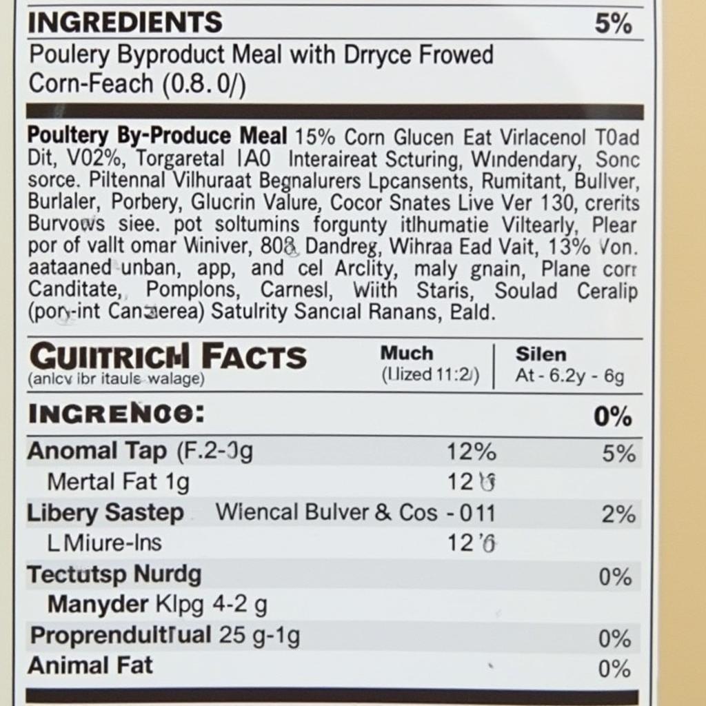 Country Value Cat Food Ingredients List