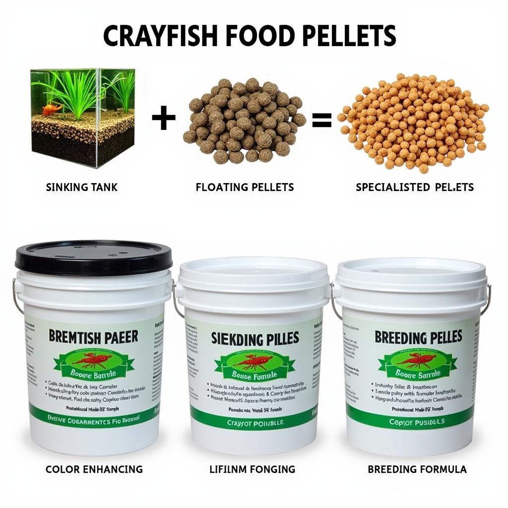 Crayfish Food Pellet Types: Sinking, Floating, and Specialized