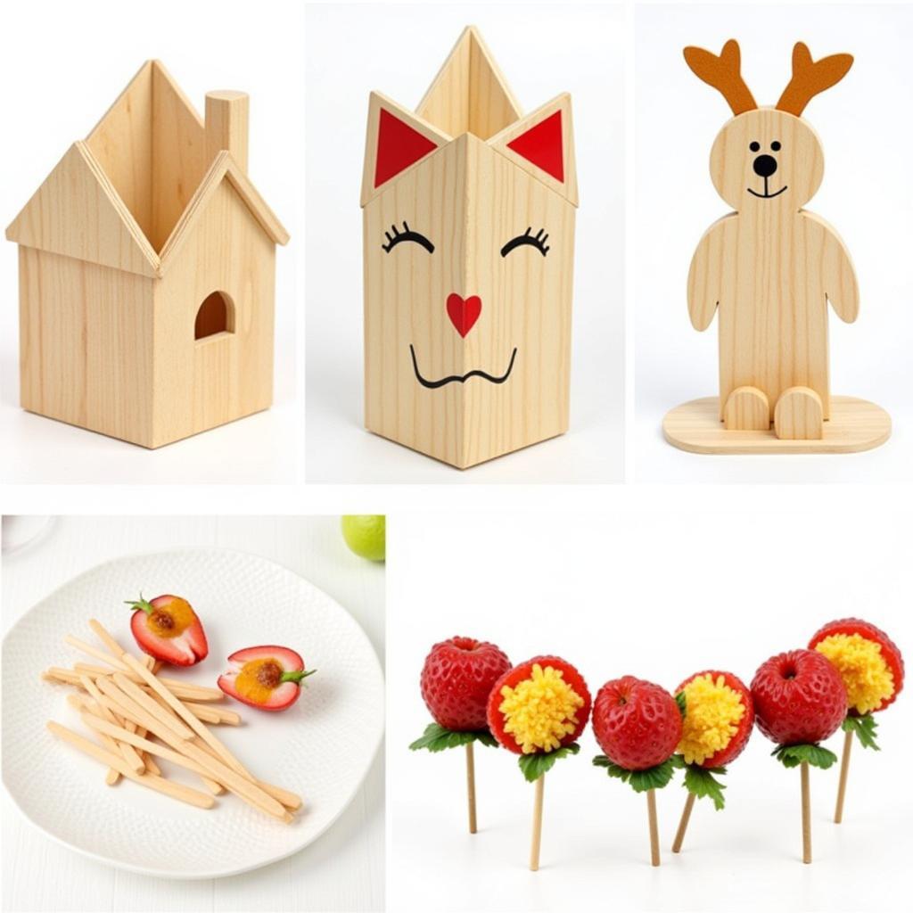 Creative Food Crafts Using Wooden Sticks