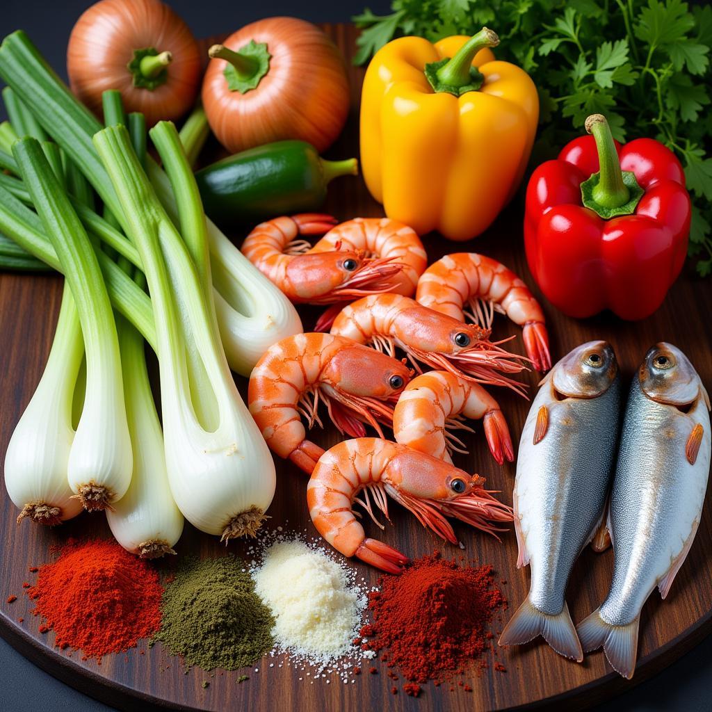 Fresh Ingredients in Creole Cuisine