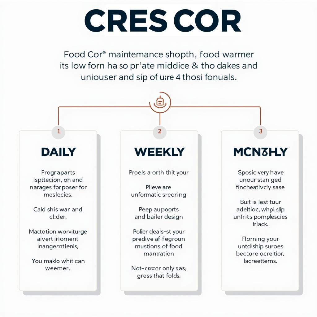 Cres Cor Food Warmer Maintenance Checklist