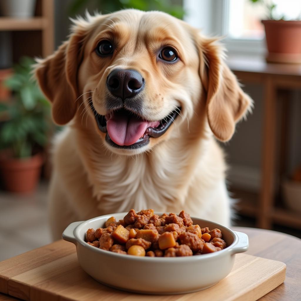 Serving Crockpot Dog Food