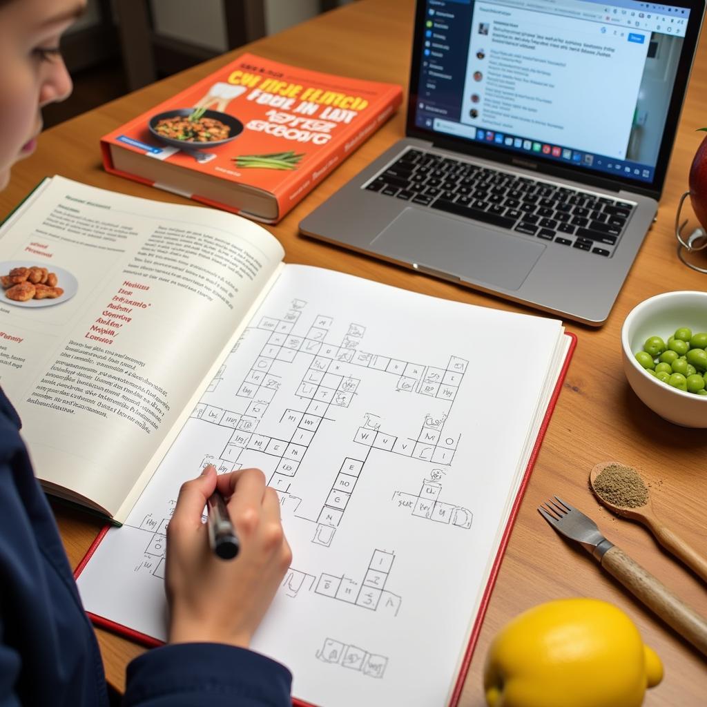 Expanding Culinary Vocabulary with Crosswords