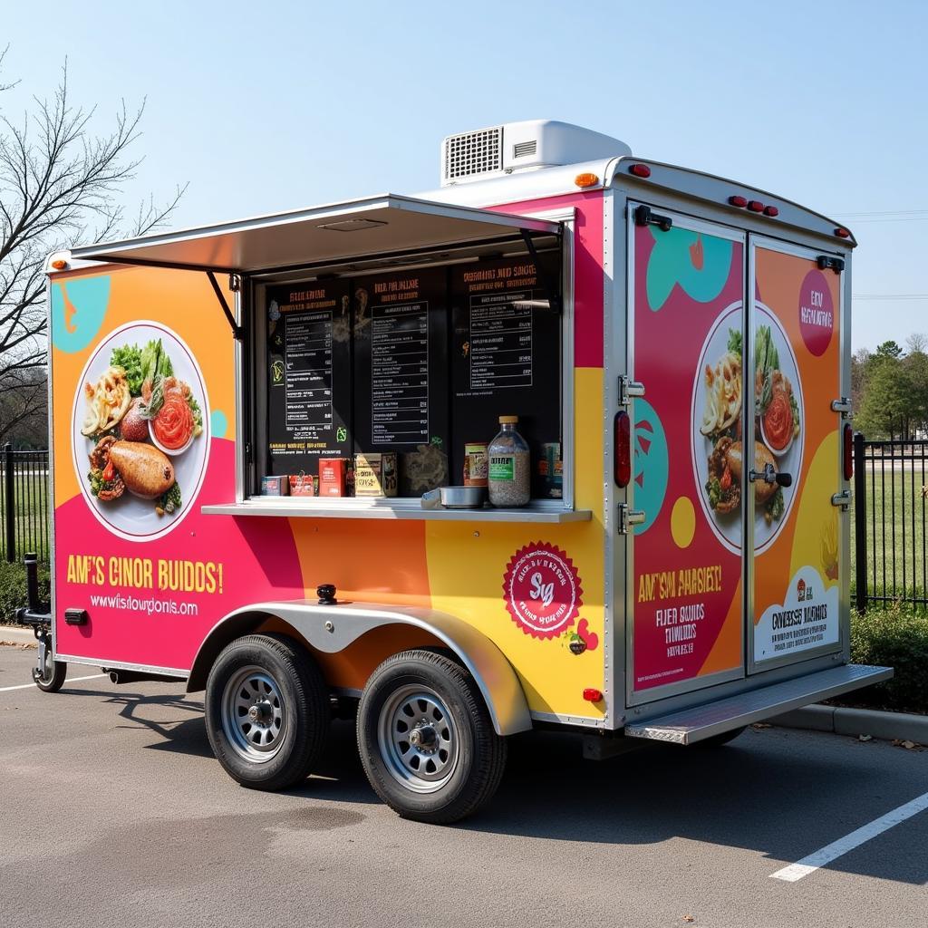 Customized 14 Foot Food Trailer with Unique Branding