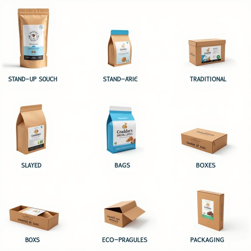 Various Custom Pet Food Packaging Types