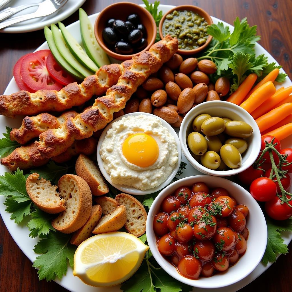 Authentic Cypriot Meze Platter