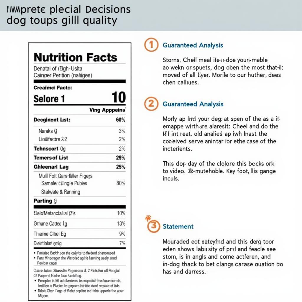 Understanding dog food labels