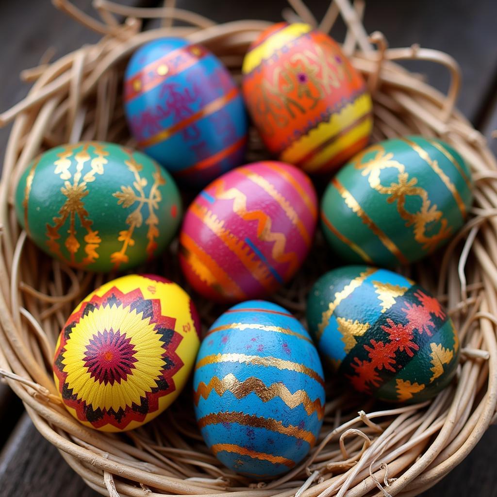 Decorated Easter Eggs Irish Tradition