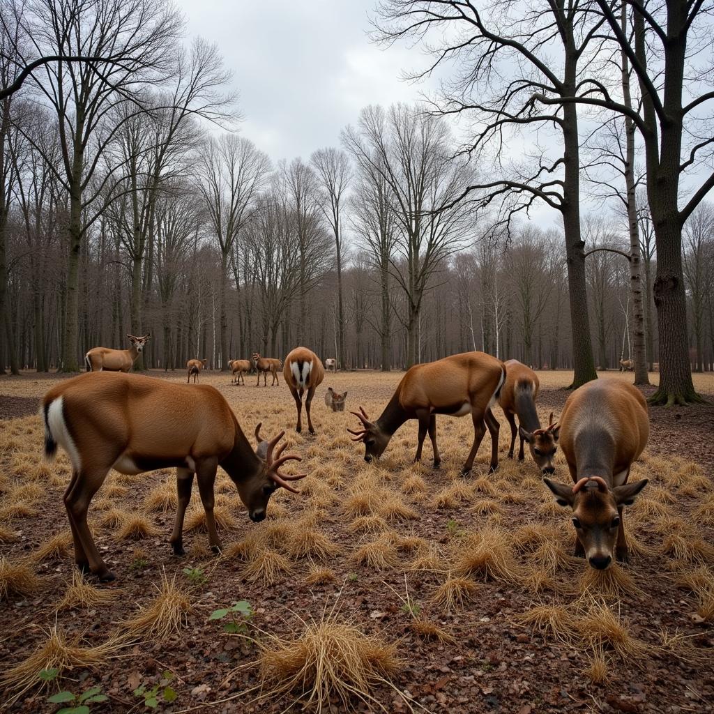 Deer in Established Food Plot