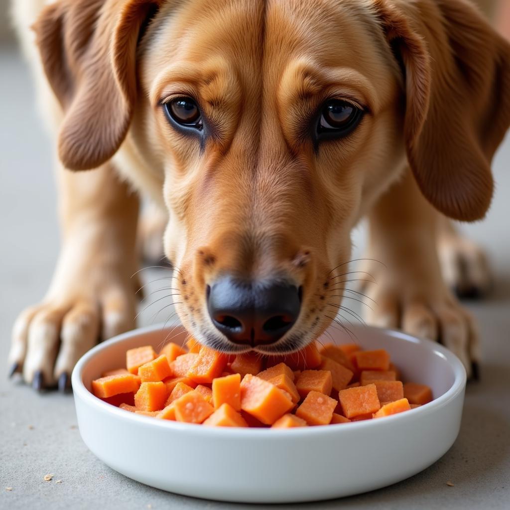 Dehydrated Salmon and Sweet Potato Dog Food Recipe