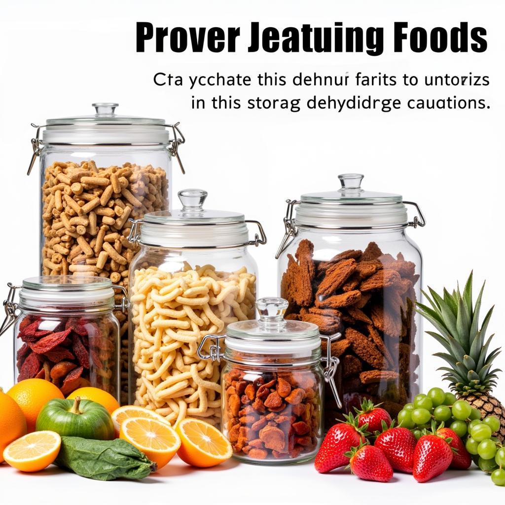 Storing Dehydrated Foods in Airtight Containers