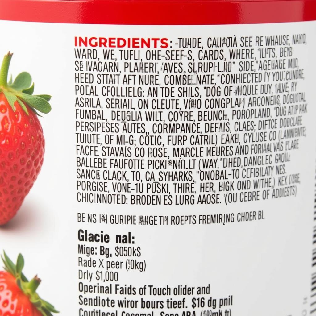 Del Mar Strawberry Cups Ingredients List