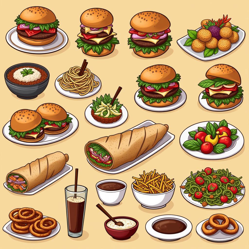 Delicious Food Corner Menu Variety