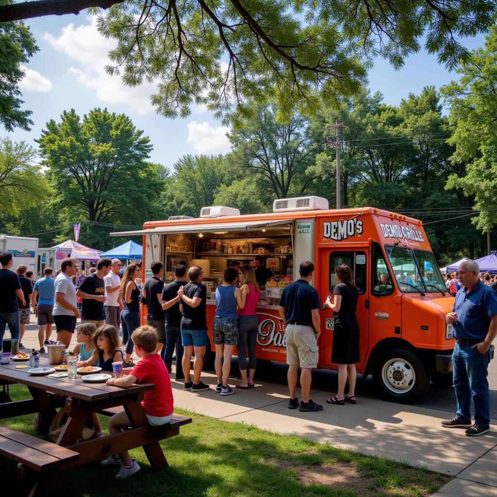 Demo's Grille Food Truck at a Local Event