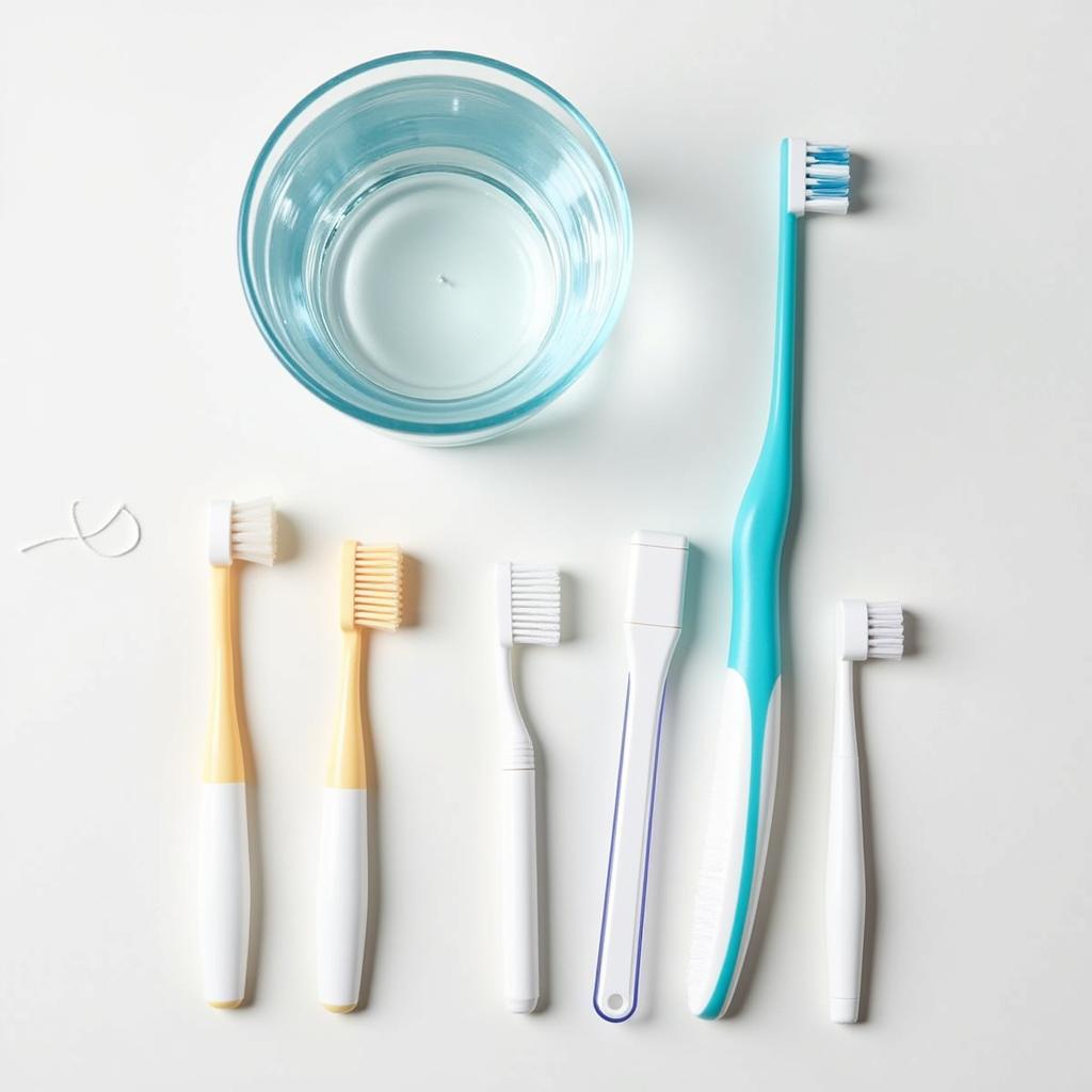 Dental Floss and Interdental Brushes for Removing Trapped Food