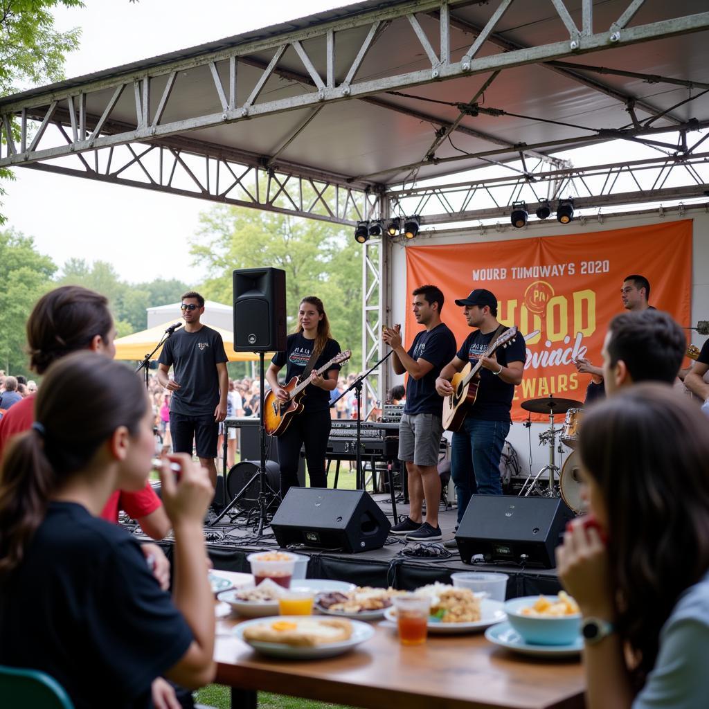 Live music at the Des Moines Food Truck Festival