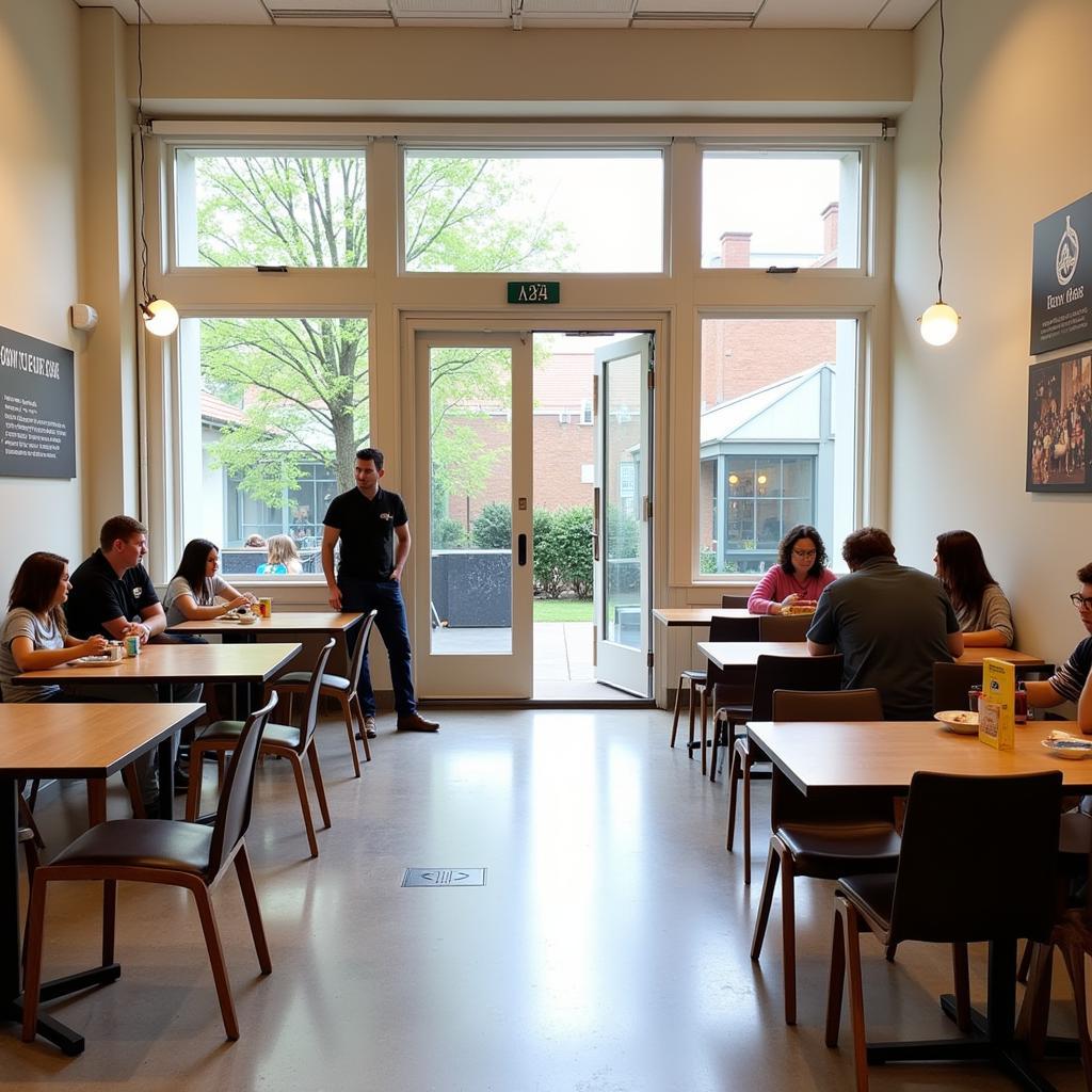 Designated Eating Area in a Museum