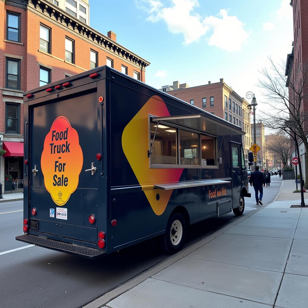 A food truck for sale in Detroit, Michigan.