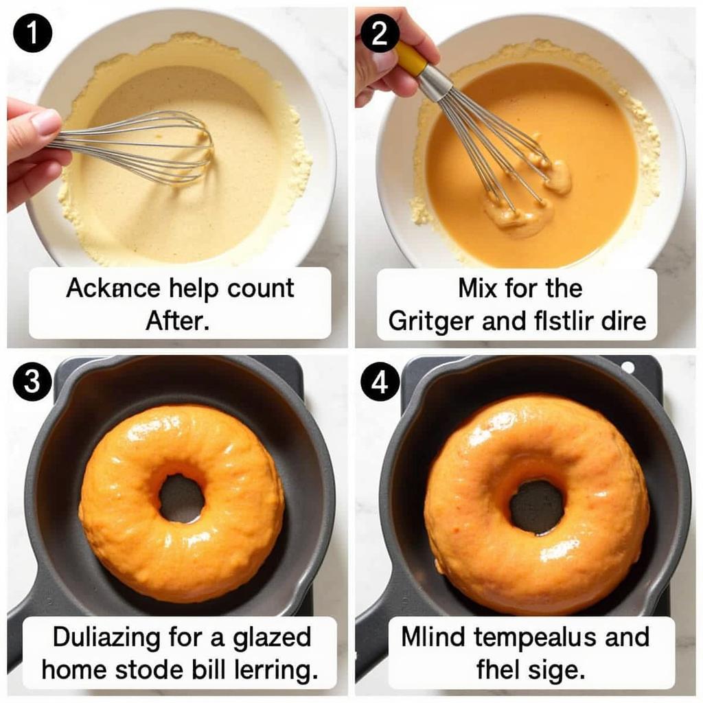 Devil Food Donuts Baking Process