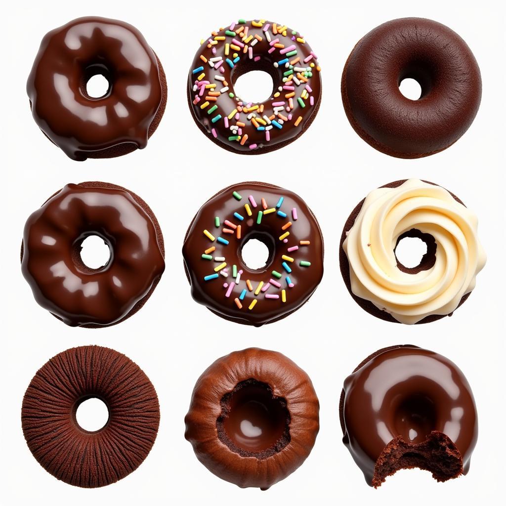 Devils Food Cake Donut Variations