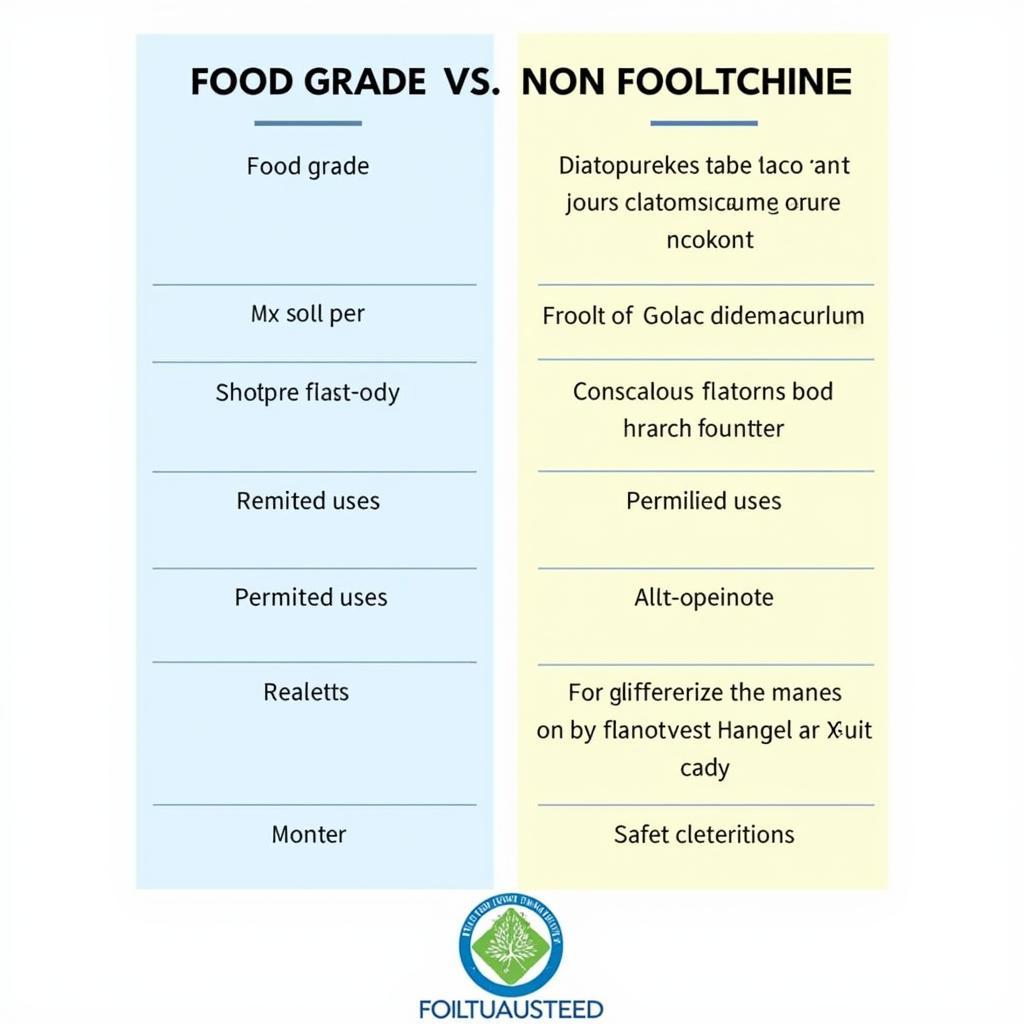 Diatomaceous Earth Food Grade vs Non Food Grade Comparison Table