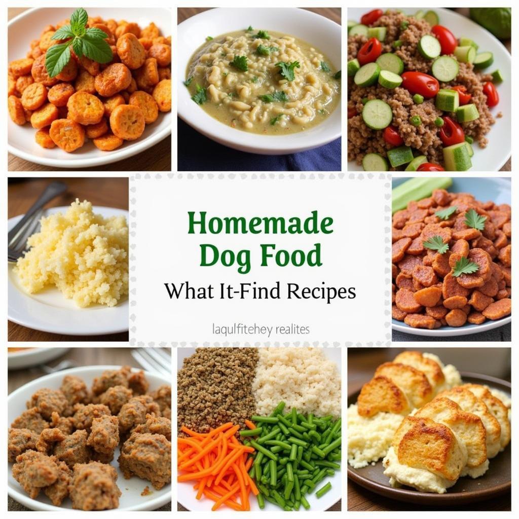 Variety of Homemade Dog Food Options