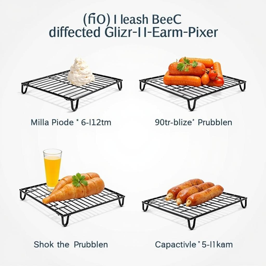 Various sizes of heating racks from small chafing dishes to large warming trays