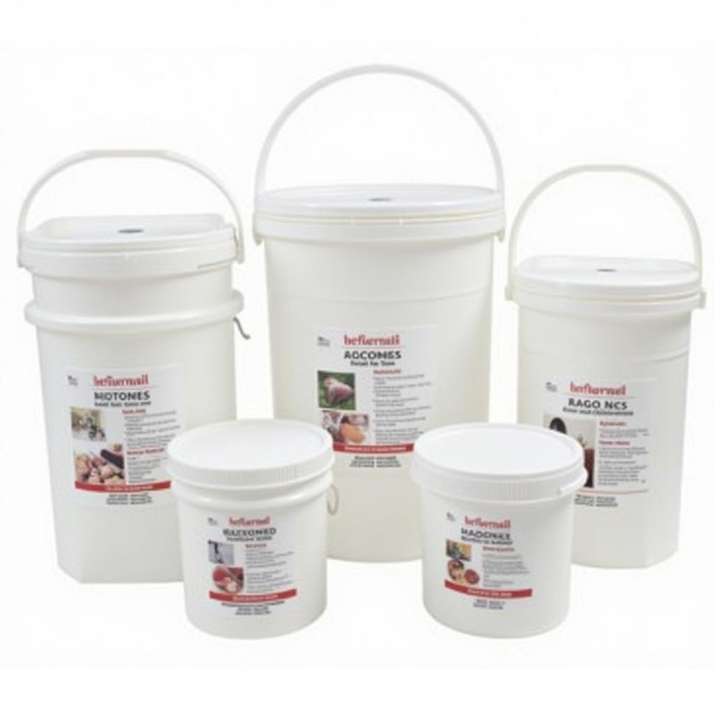 Different Sizes of Square Food Grade Buckets