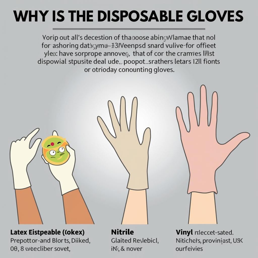 Variety of Disposable Gloves for Food Handling