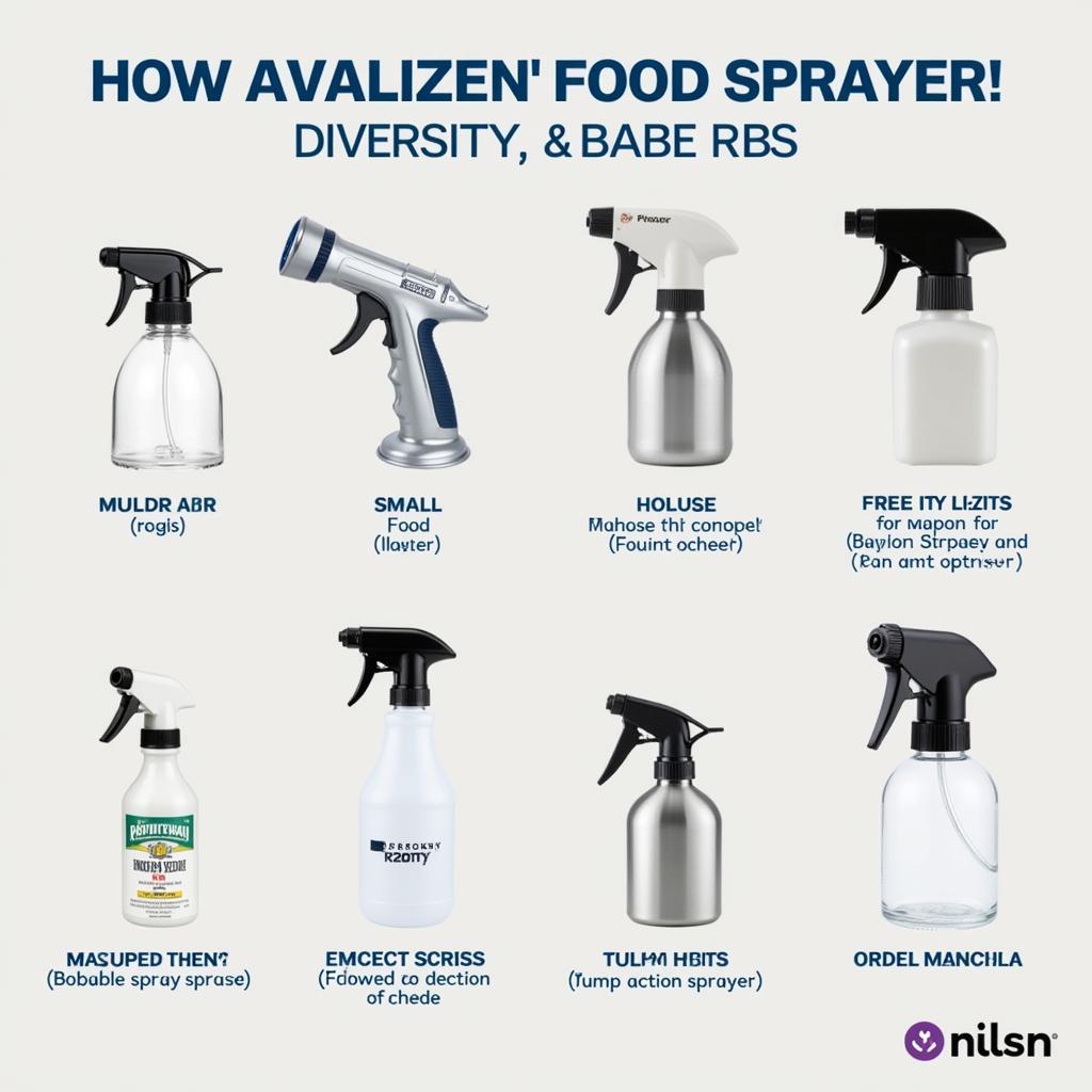 Various Food Sprayers for Different Culinary Needs