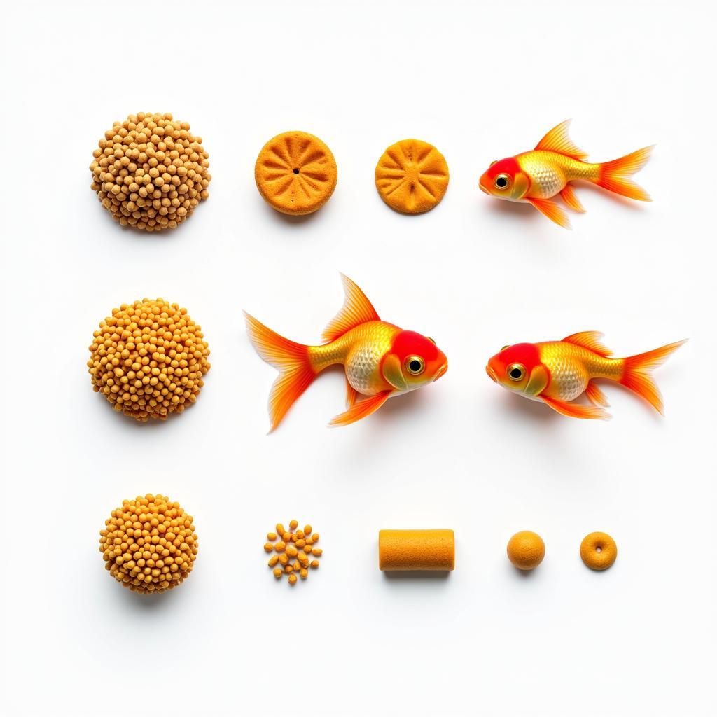 Variety of Goldfish Pellets