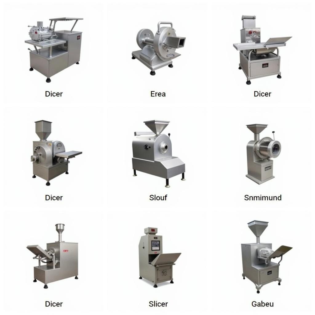 Various Industrial Food Cutter Models