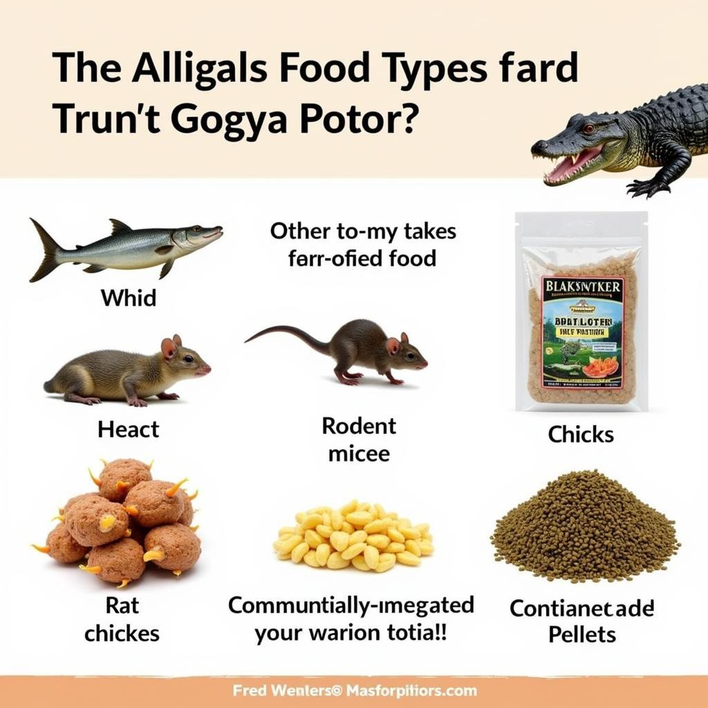 Different Types of Pet Alligator Food