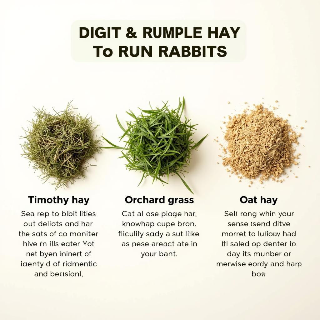 Variety of Hay for Rabbits