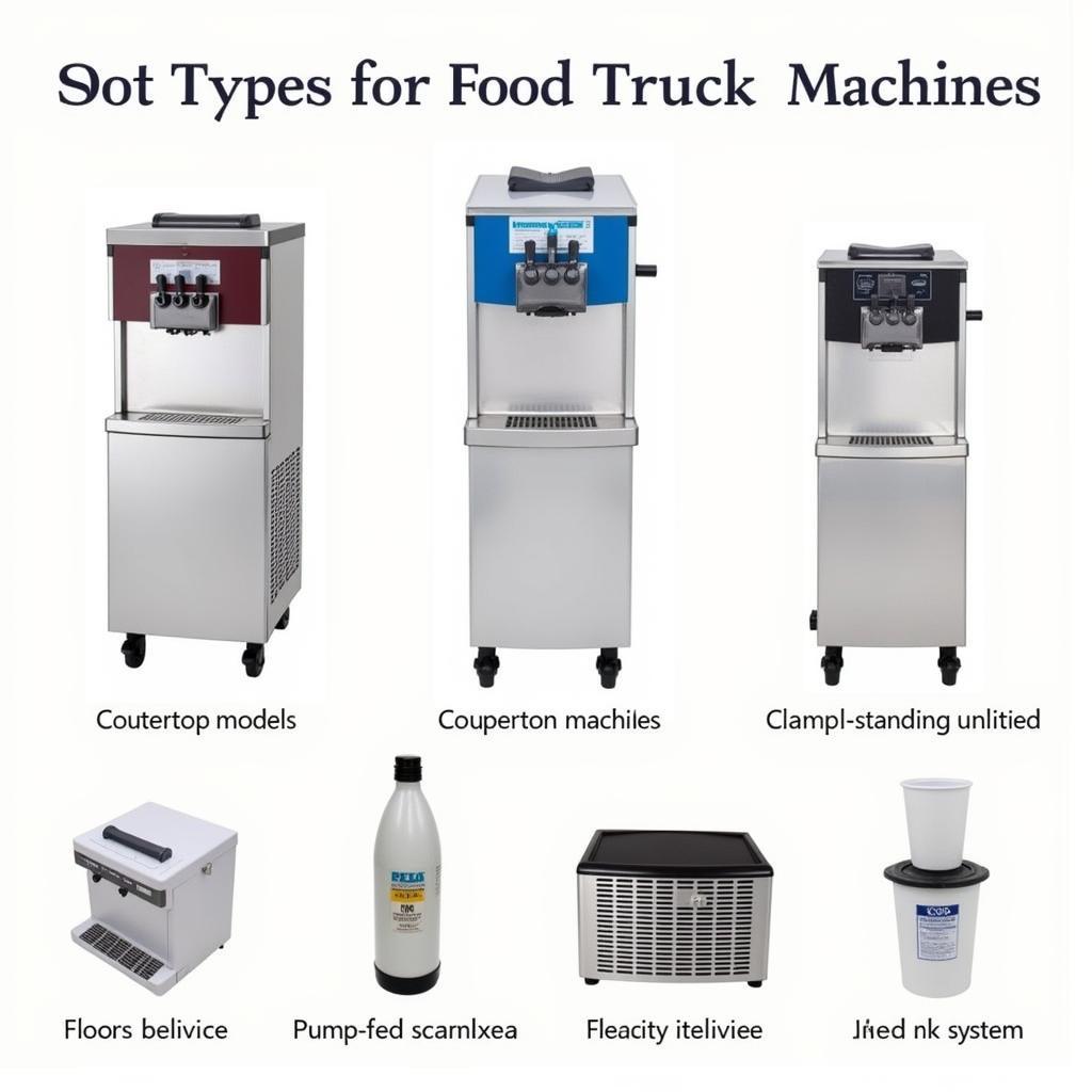 Various Soft Serve Machines Suitable for Food Trucks