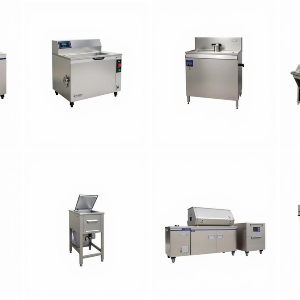 Various models of ultrasonic food cutting machines