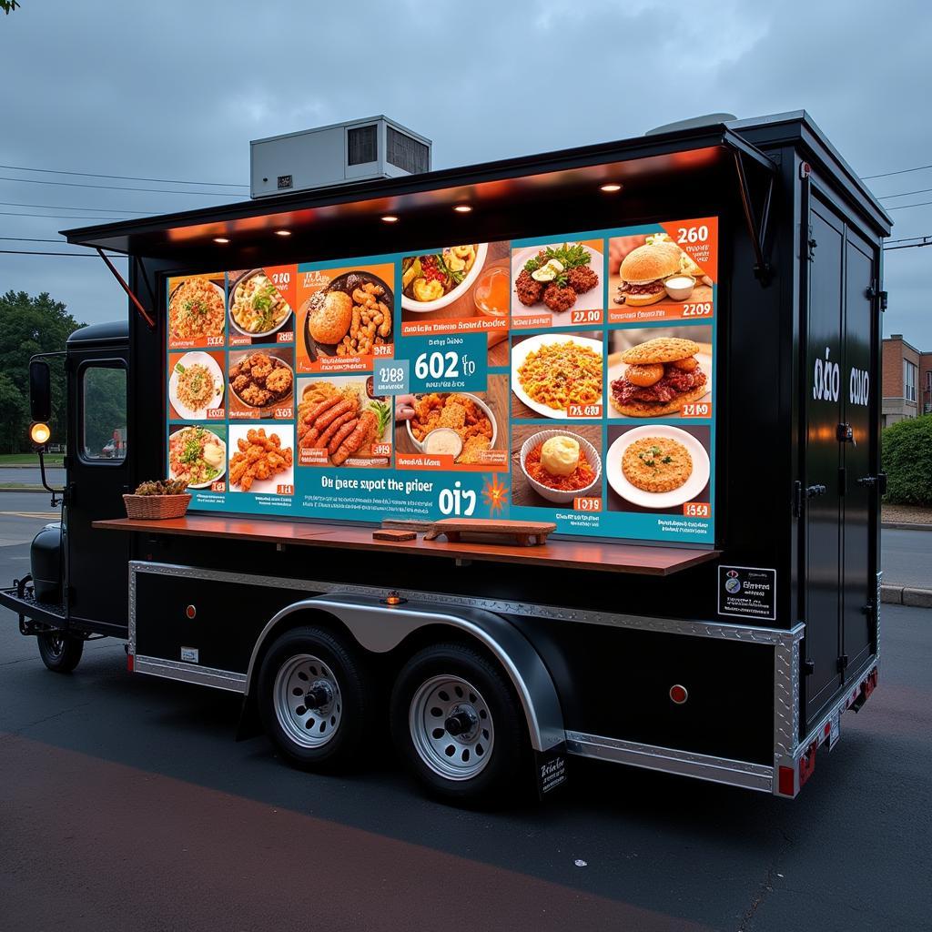 Digital Menu Boards for Food Trucks