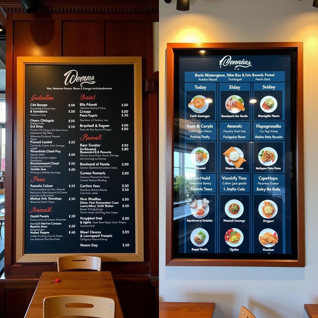 Digital vs. Traditional Food Truck Menu Boards