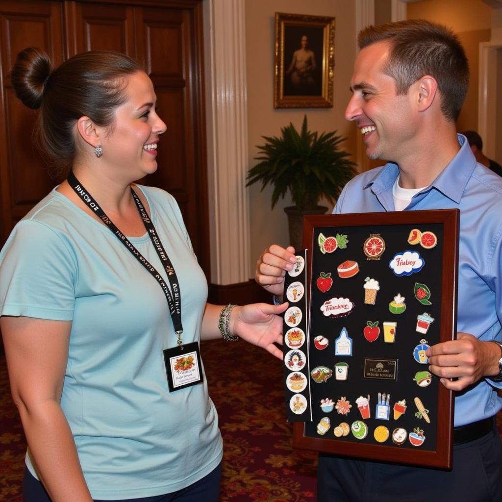 Disney Food Pin Trading at Epcot