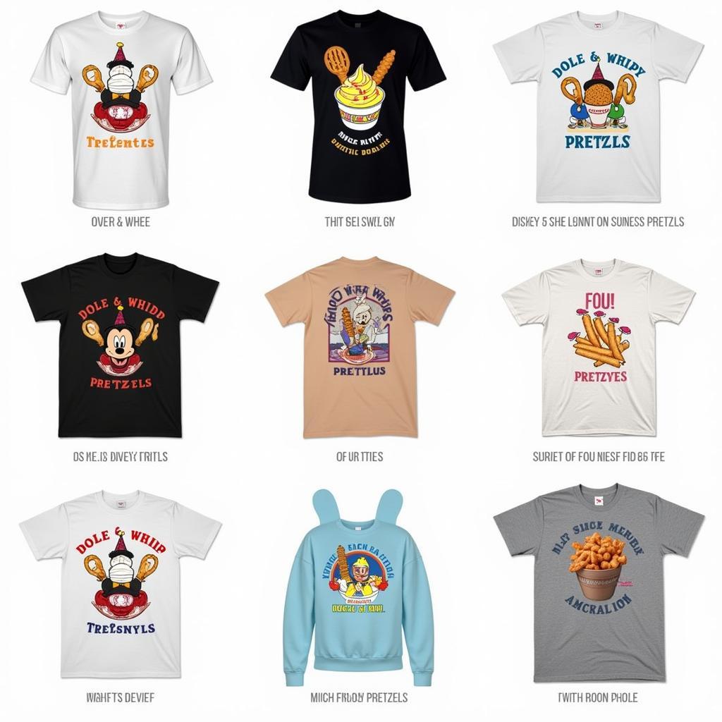 Showcase of Disney Food Shirt Designs