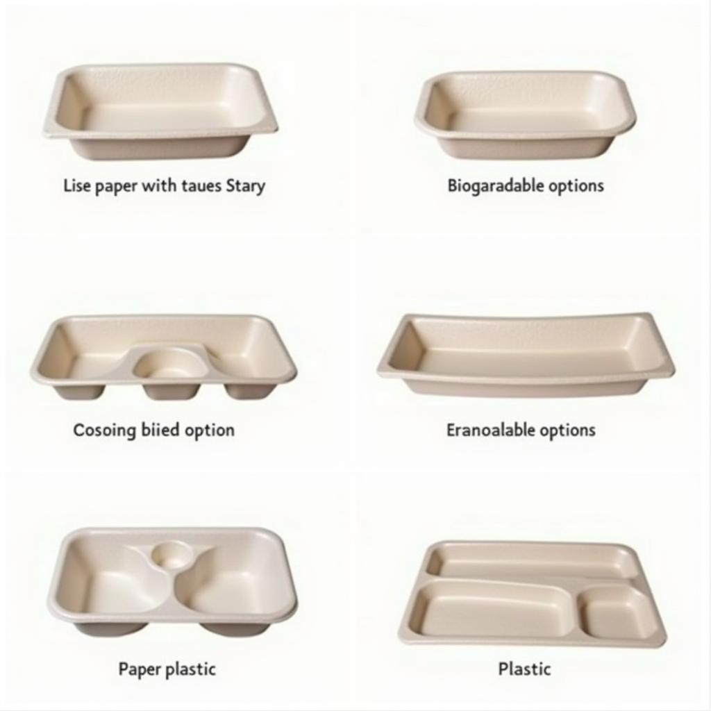 Variety of Disposable Food Trays