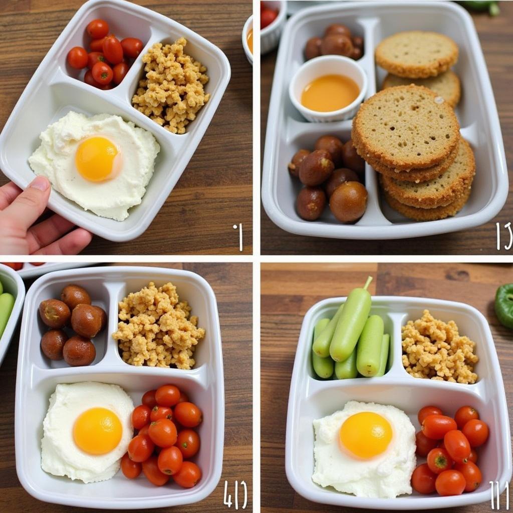 Meal Prepping with Disposable Trays with Compartments