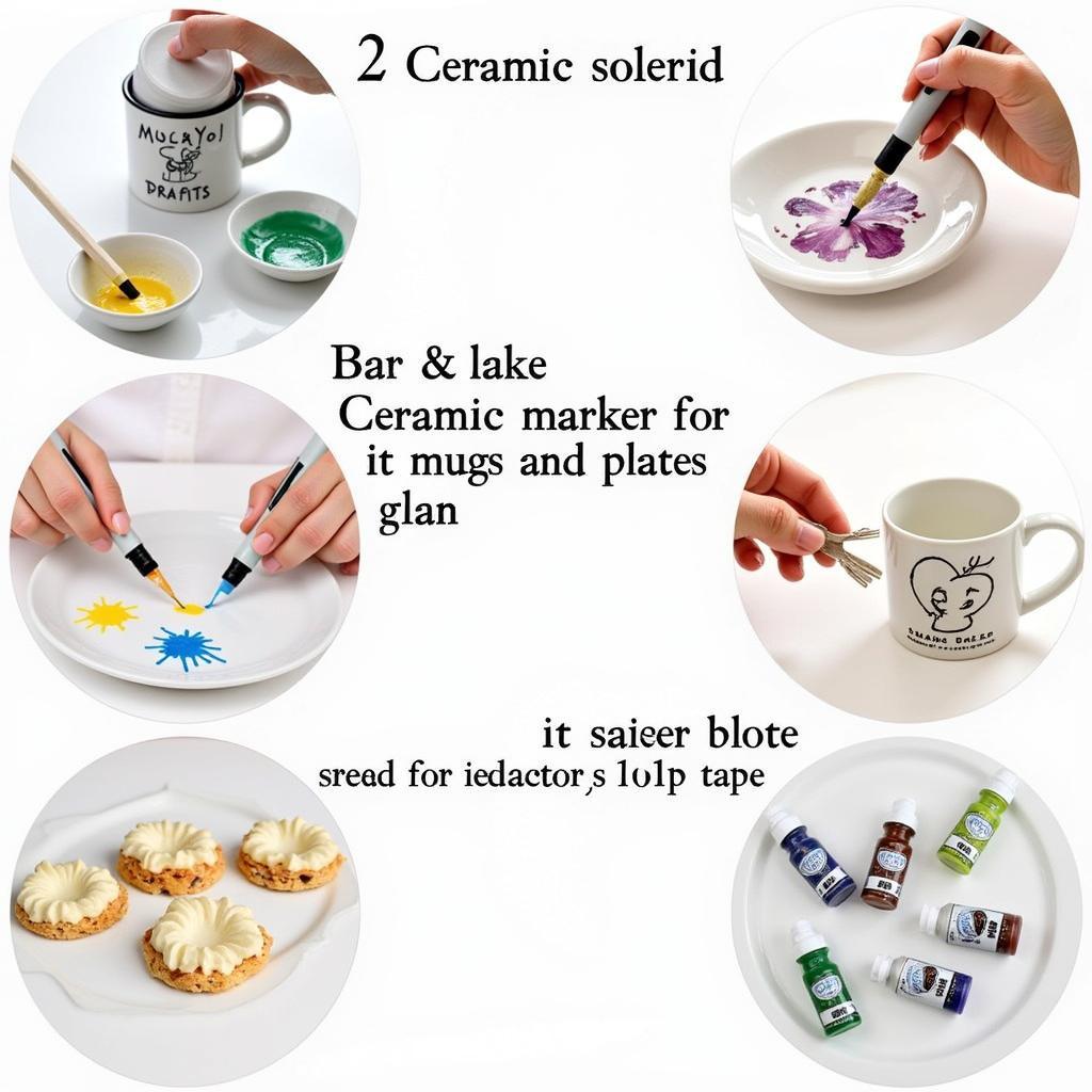 DIY ceramic food projects with food-safe markers and glazes