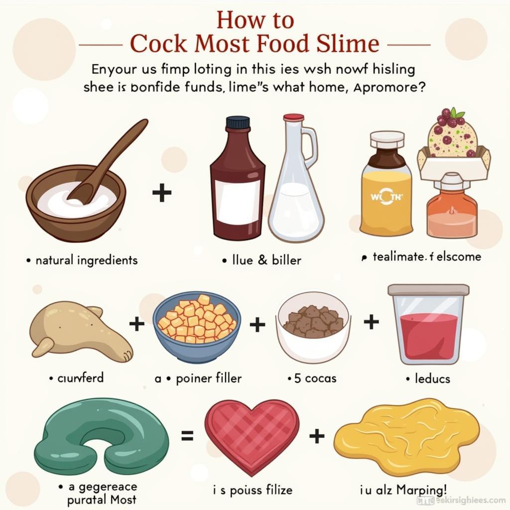 Creating homemade food slime using natural ingredients and food coloring.