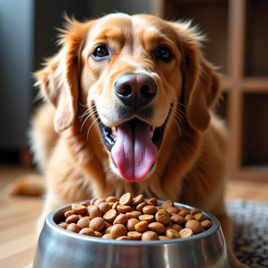 Happy Dog Enjoying Coastal Dog Food