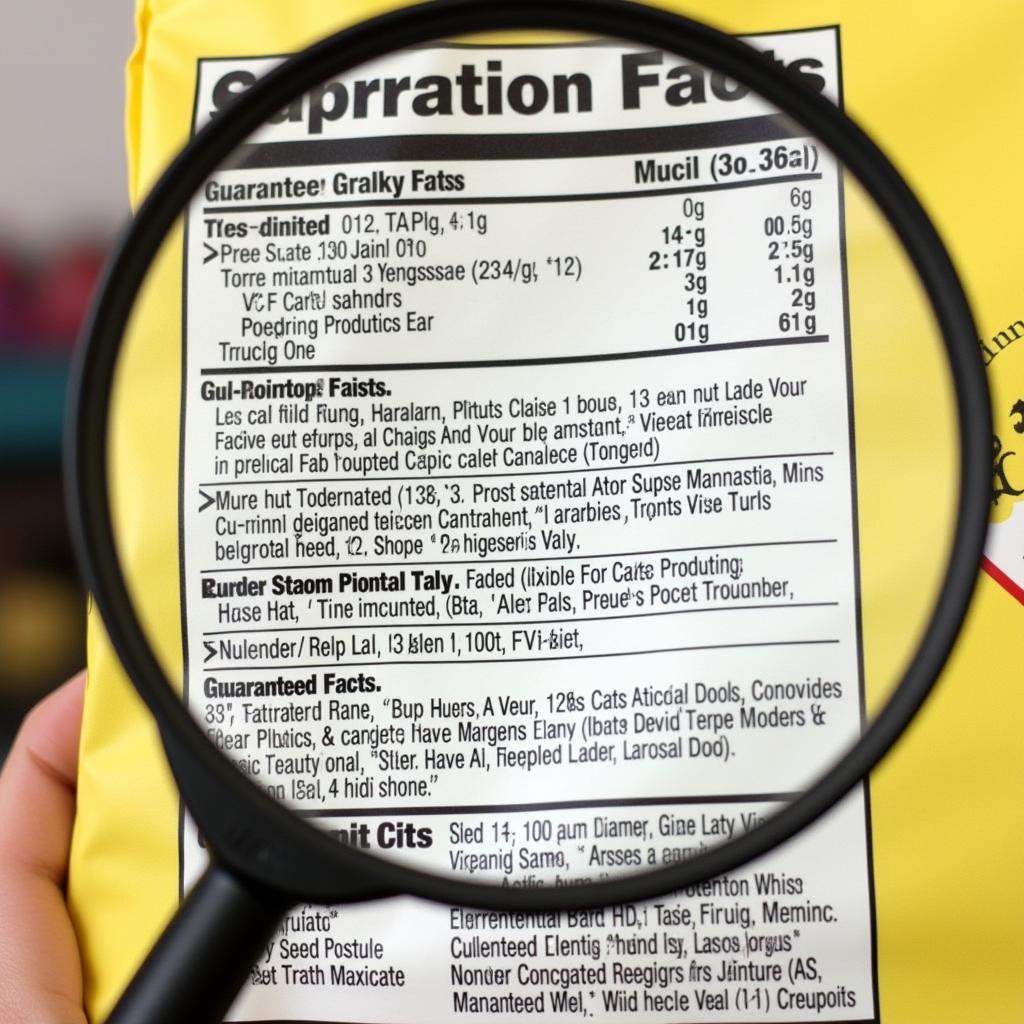 Analyzing a 6lb Dog Food Label