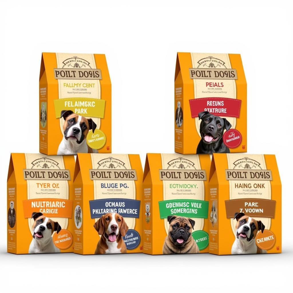 Dog food multipack with various flavors