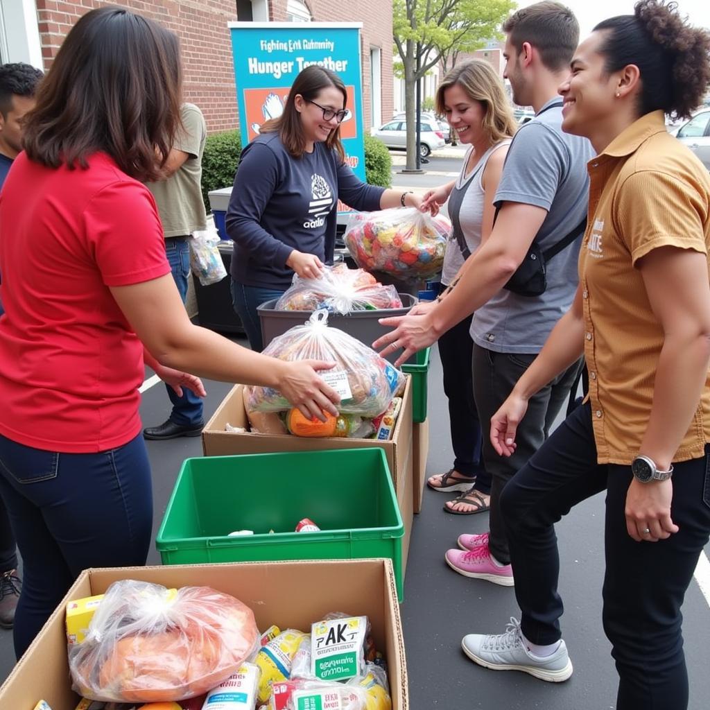 Donating Food at an Elizabethton TN Food Drive